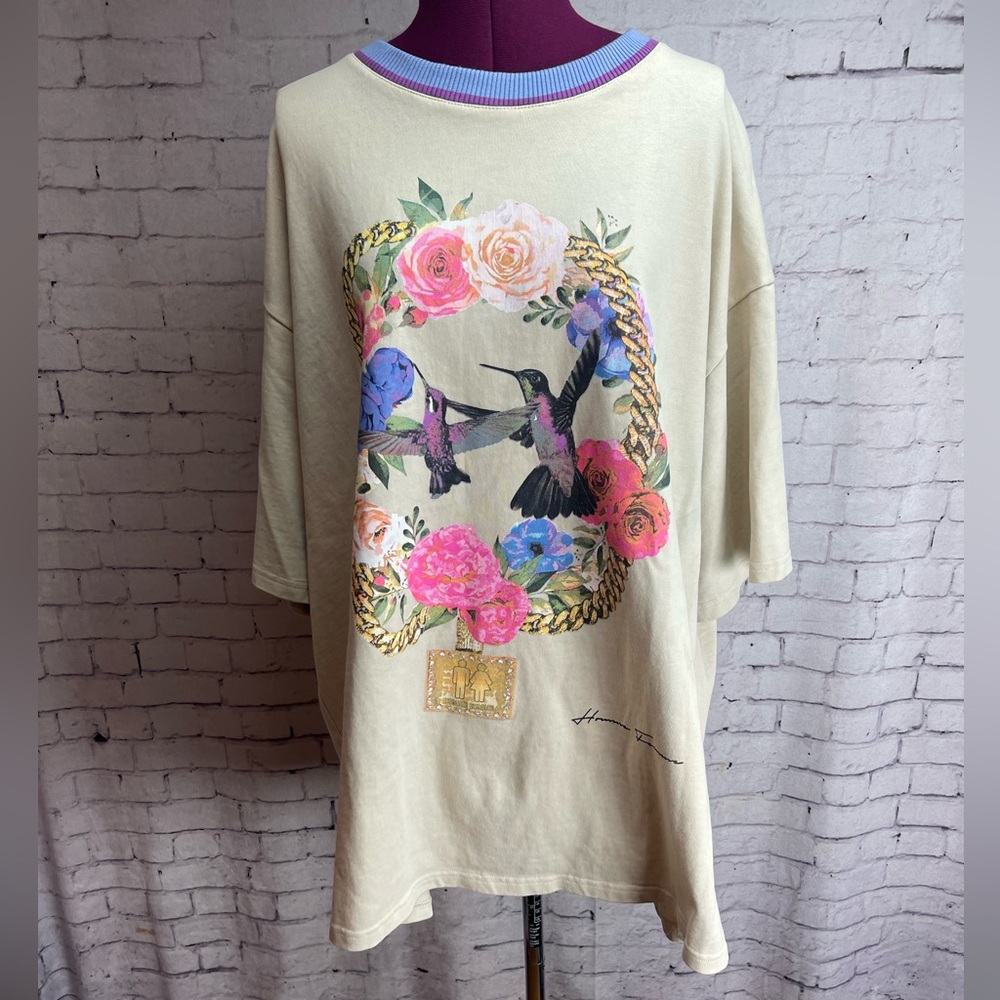 Homme + Femme size double XL hummingbird tshirt